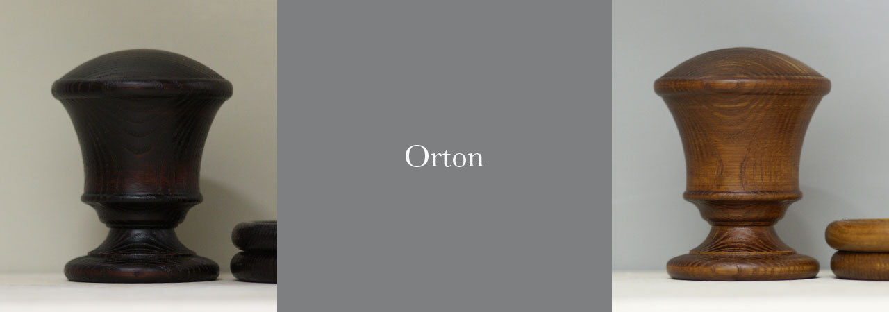 wooden curtain poles orton finial