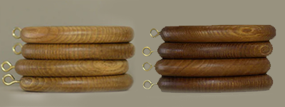 Additional oak curtain pole rings