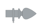 Product image. Bespoke Elemore curtain pole set by Cope and Timmins UK.
