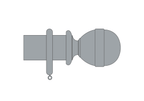 Product image. Bespoke Westcott curtain pole set by Cope and Timmins UK.