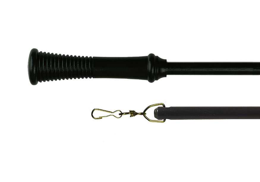 Product image. Black Calverley Curtain Draw Rod by Cope and Timmins UK.