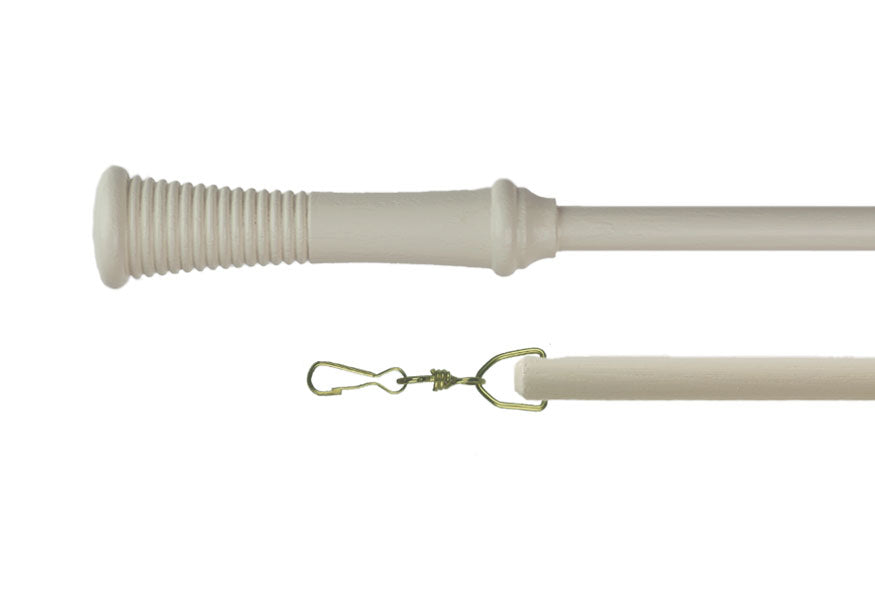 Product image. Cream Calverley Curtain Draw Rod by Cope and Timmins UK.