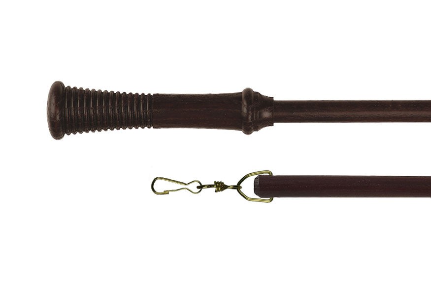 Product image. Mahogany Calverley Curtain Draw Rod by Cope and Timmins UK.