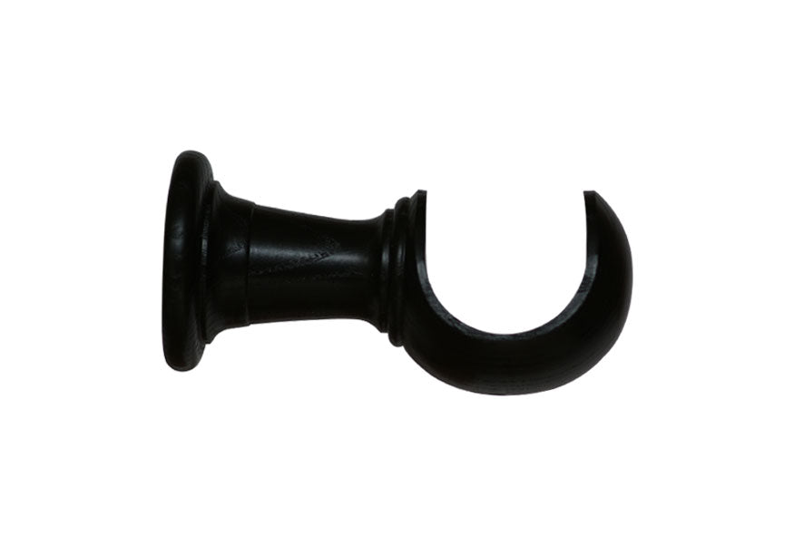 Black Curtain Pole Bracket.