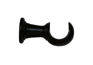 Black Curtain Pole Bracket