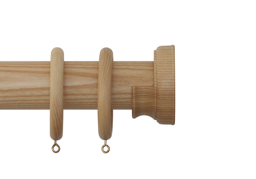 Natural Finish Recess Curtain Pole
