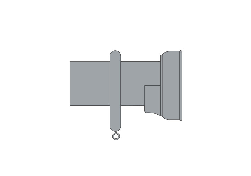 Bespoke Painted Recess Curtain Pole