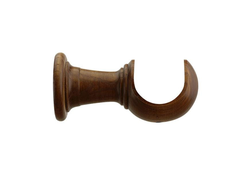 Dark Oak Curtain Pole Bracket