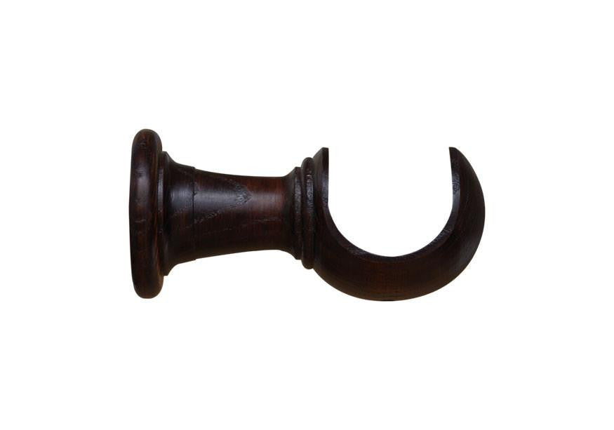 Mahogany Curtain Pole Bracket