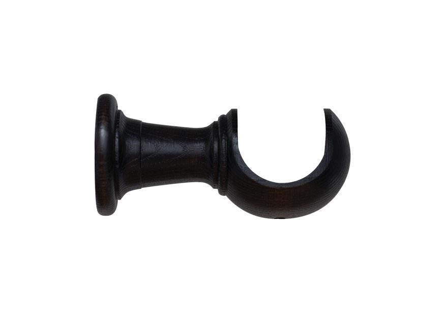 Walnut Curtain Pole Bracket