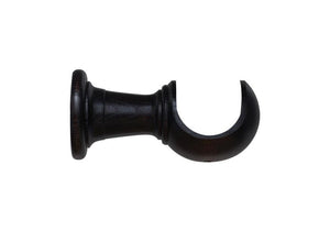 Walnut Curtain Pole Bracket