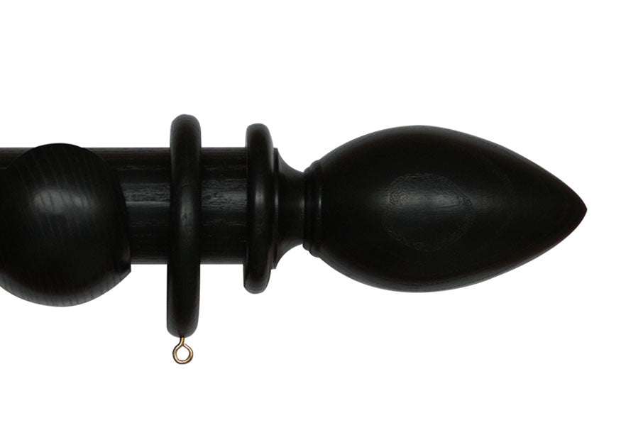 Ambrose Black Curtain Poles