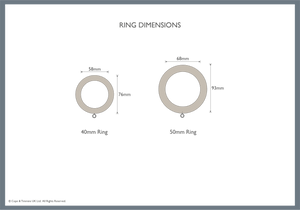 Wood Curtain Pole Rings in Unfinished (Box of 6)